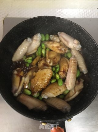 鸡翅烧毛豆的做法步骤：6