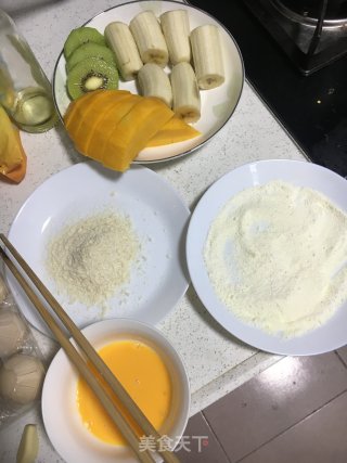 百搭炸水果的做法步骤：1