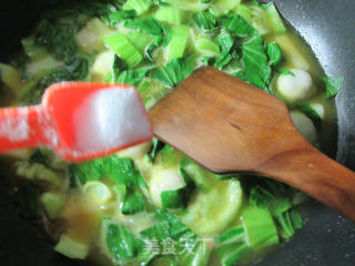 鱼丸青菜煮年糕的做法步骤：6
