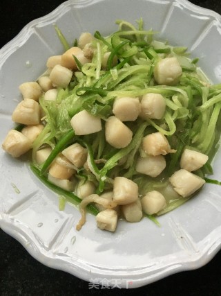 青萝卜炒鲜贝的做法步骤：17