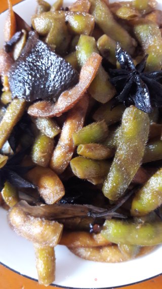 卤煮毛豆的做法步骤：8