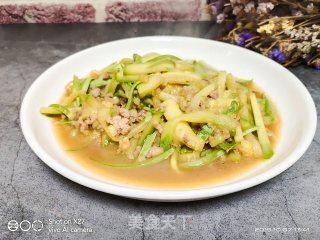 西葫芦炒肉末的做法步骤：8