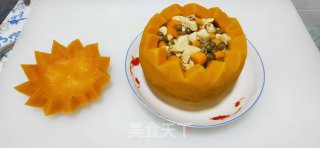 南瓜蒸鸡盏的做法步骤：13