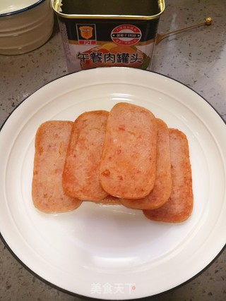 香煎午餐肉的做法步骤：5