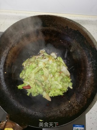 炝炒洋白菜的做法步骤：6
