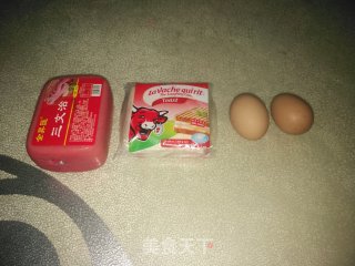快手早餐：芝士火腿土司片的做法步骤：2