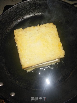 快手早餐：芝士火腿土司片的做法步骤：12
