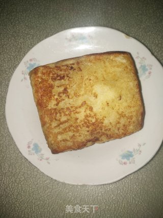 快手早餐：芝士火腿土司片的做法步骤：13