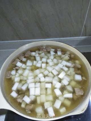 羊肉炖白萝卜的做法步骤：9
