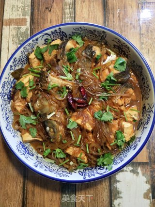 粉条豆腐炖鱼的做法步骤：12