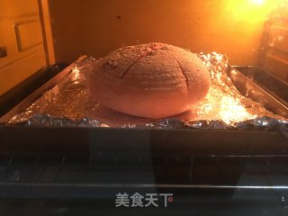 火龙果蔓越莓欧包的做法步骤：12