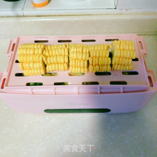 毛豆海米蘑菇蒸豆腐的做法步骤：9