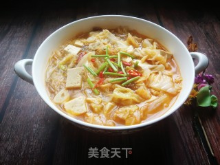 白菜豆腐炖粉条的做法步骤：14