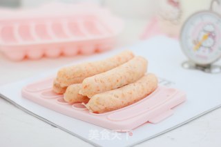 宝宝辅食：自制宝宝虾肠的做法步骤：9