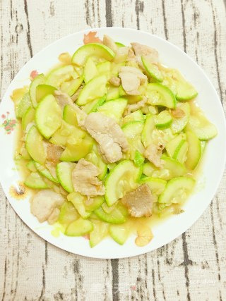 肉片烧西葫芦的做法步骤：11