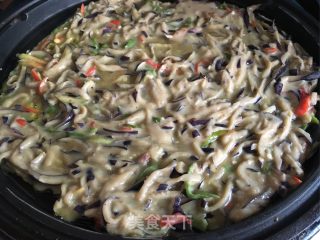 茄子青椒鸡蛋饼的做法步骤：8