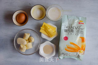 香蕉吐司的做法步骤：1