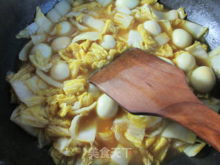 咖喱鹌鹑蛋娃娃菜的做法步骤：9