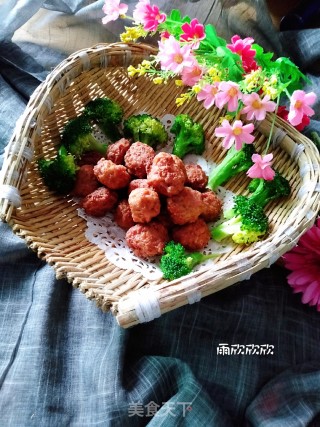 香酥莲藕丸的做法步骤：12