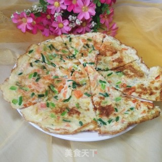 胡萝卜小葱煎鸡蛋的做法步骤：7