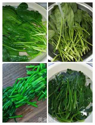 香菇菠菜的做法步骤：3