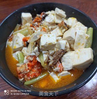 蟹黄葱烧豆腐的做法步骤：8