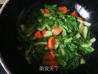 胡萝卜小白菜炖豆腐的做法步骤：8