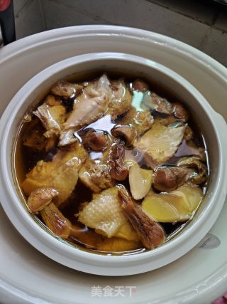 姬松茸炖鸡的做法步骤：6