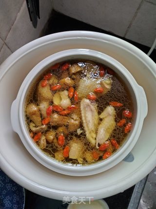 姬松茸炖鸡的做法步骤：8