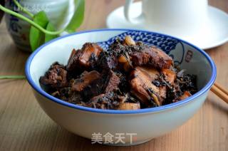 马齿苋干烧肉的做法步骤：12