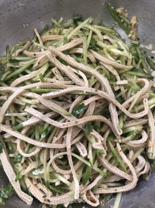 黄瓜拌豆片????的做法步骤：3