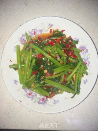 清炒茼蒿的做法步骤：7