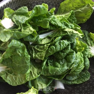 清炒油菜的做法步骤：4