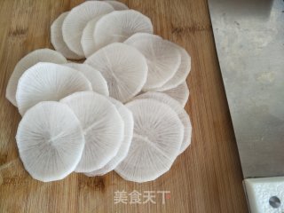 肉馅蒸萝卜夹的做法步骤：3