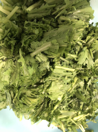 简单版炒茼蒿的做法步骤：2