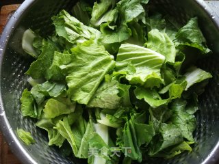 小白菜豆腐炖粉条的做法步骤：2