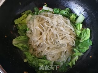 小白菜豆腐炖粉条的做法步骤：7