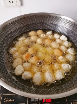 炸莲藕丸子的做法步骤：6