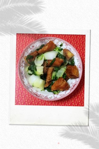 老油条炒青菜的做法步骤：7