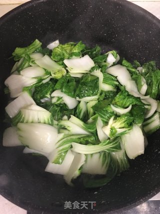 老油条炒青菜的做法步骤：4