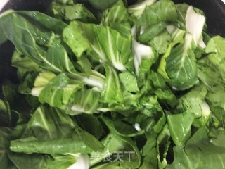 老油条炒青菜的做法步骤：3
