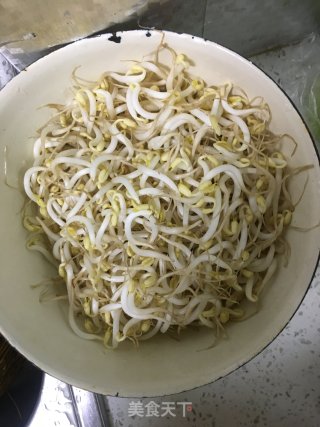 笨豆芽炒粉的做法步骤：2