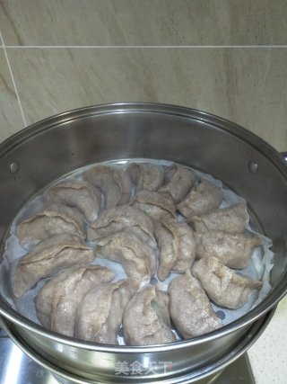 黑麦韭菜蒸饺的做法步骤：10
