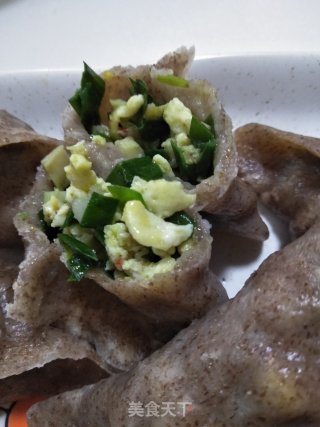 黑麦韭菜蒸饺的做法步骤：11