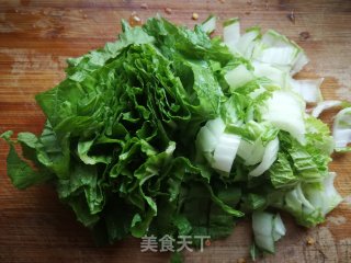小白菜小米面条：香！的做法步骤：6