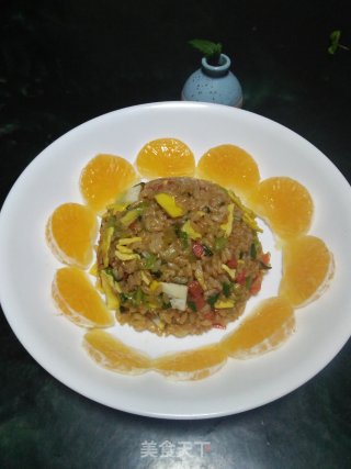 蔬菜蛋炒饭的做法步骤：8
