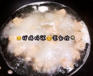 原创【仙草味道私房菜】之白玉萝卜丸子汤的做法步骤：4