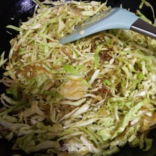 圆白菜炒粉条的做法步骤：7