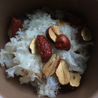 南瓜银耳糖水的做法步骤：4