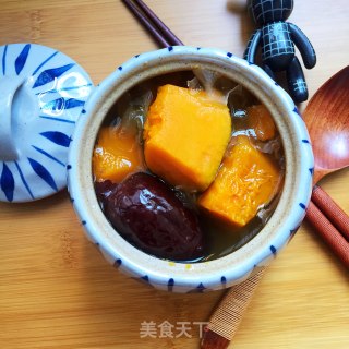 南瓜银耳糖水的做法步骤：10